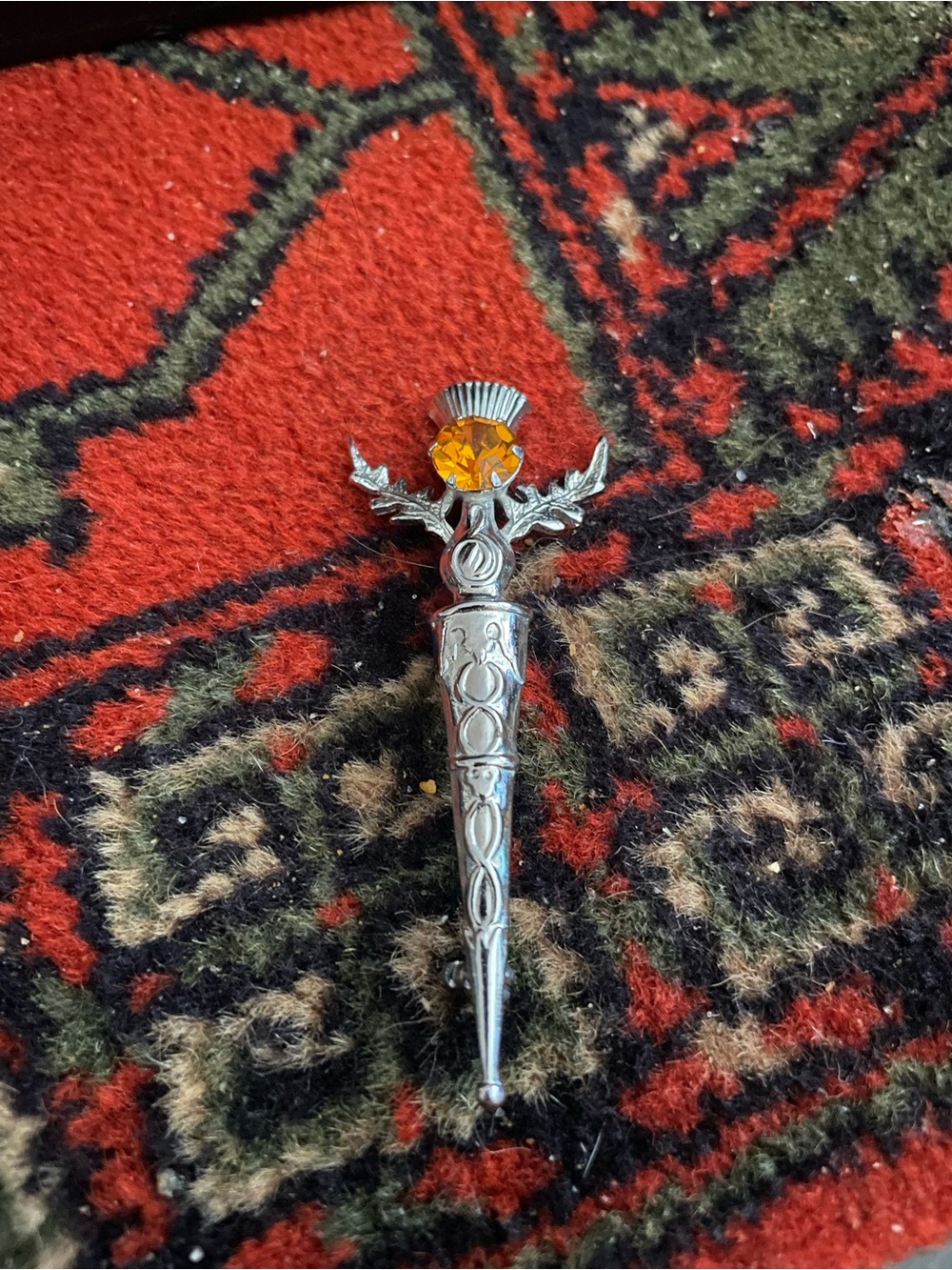 Lovely Scottish Thistle Brooch